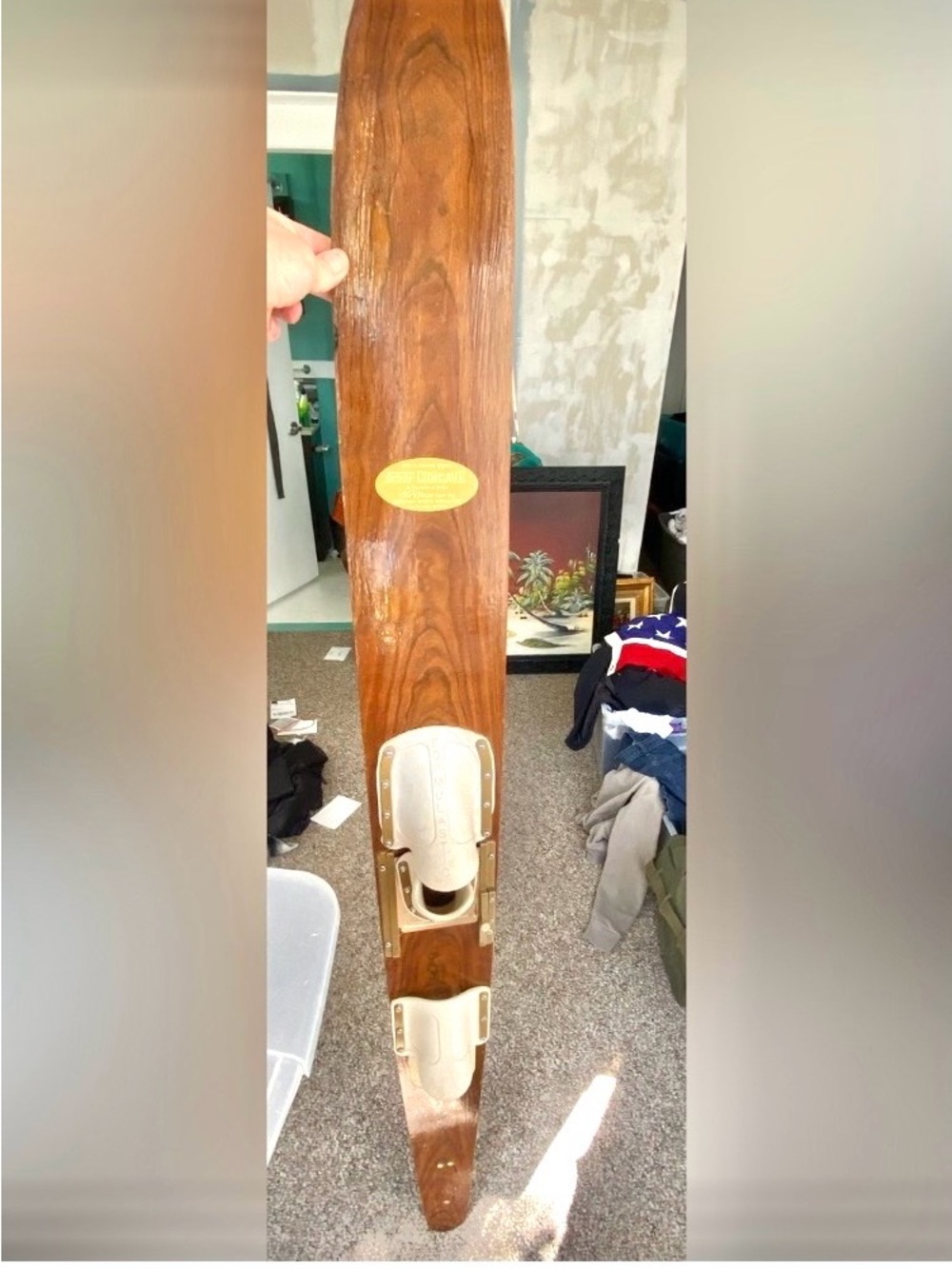 Vintage Taperflex SSS Concave Superior Sports Wood Core Water Ski 68”